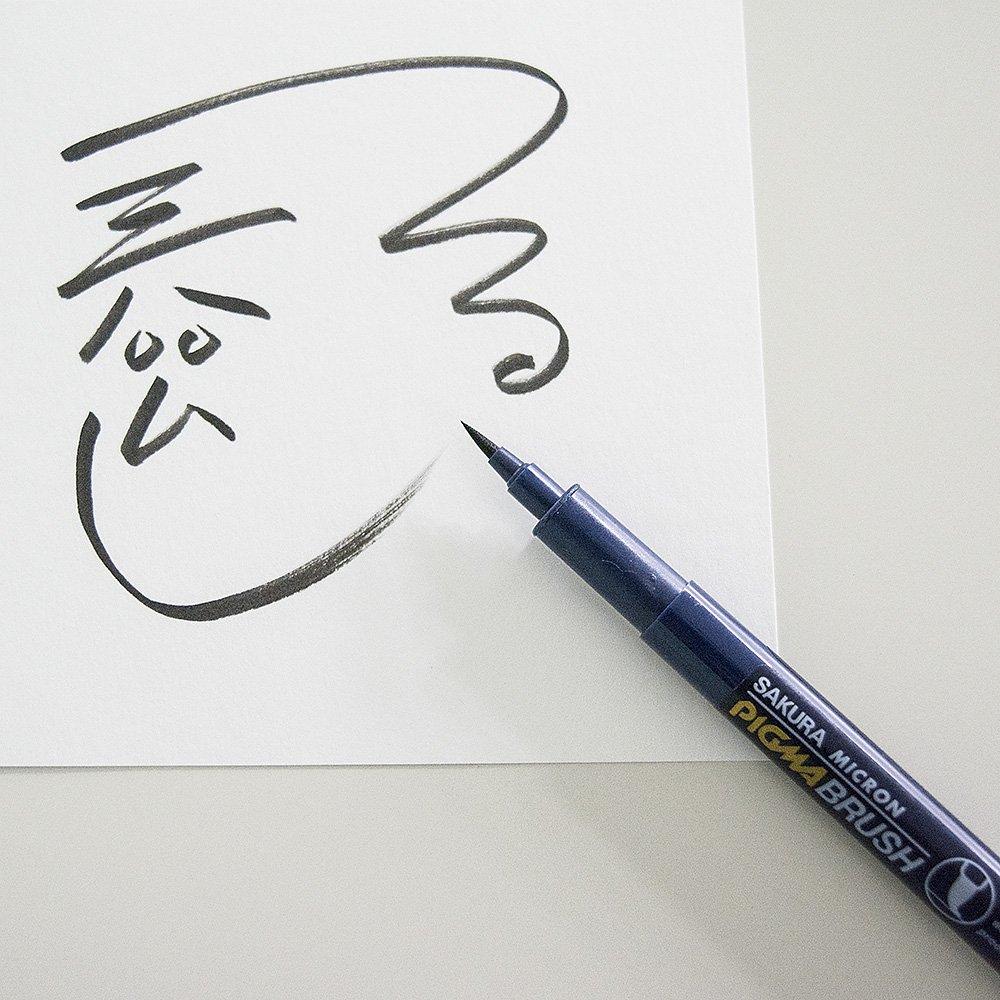 Sakura Pigma Black Cray-Pas Water-Based Marker, Brush, ESDK-BR#49,