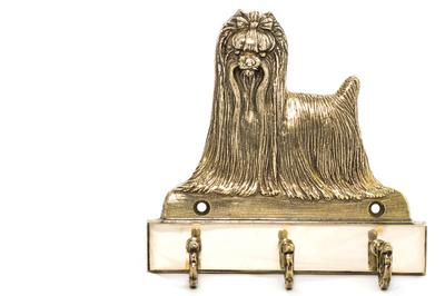 Yorkshire Terrier, Yorkie – Key Holder with a Dog, Brass Handle for Dog Accessories |