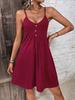 2026 European & American Sexy Knit V-neck Spaghetti Strap Slim Dress