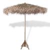 Parasol - vidaXL - 270 Cm - Bamboo - Banana Leaf - Foldable