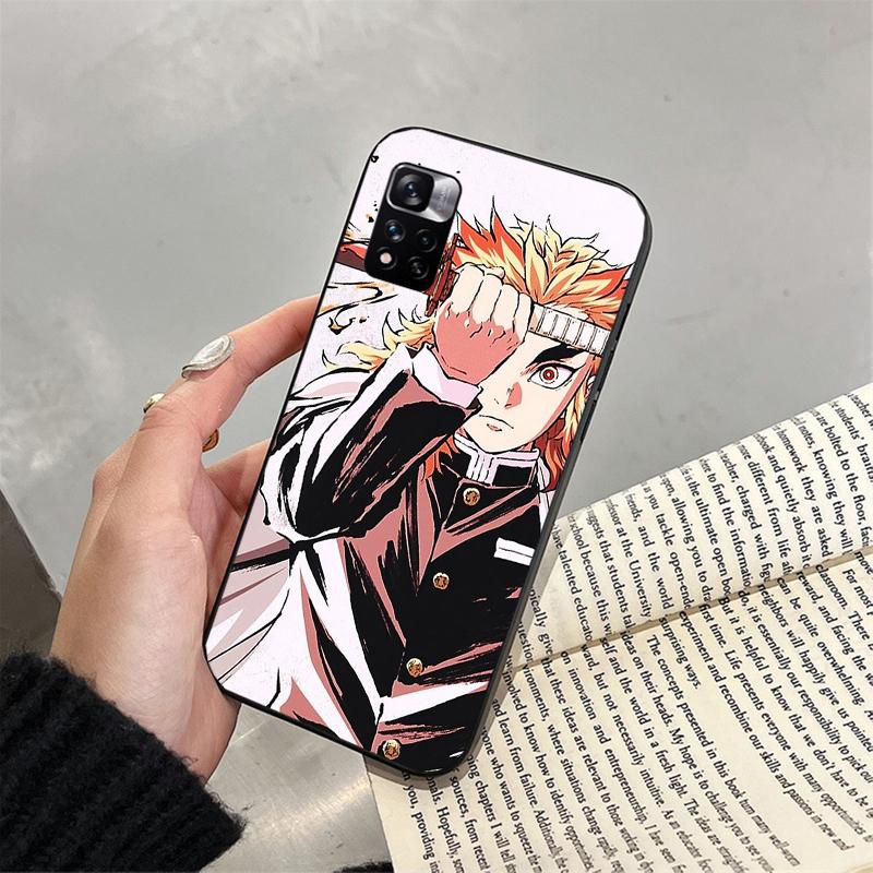 Rengoku Demon Slayer Phone Case For Xiaomi Redmi Note 13 12 Pro 11S 11 10 Pro 10S 12S Redmi 10 9C 13C