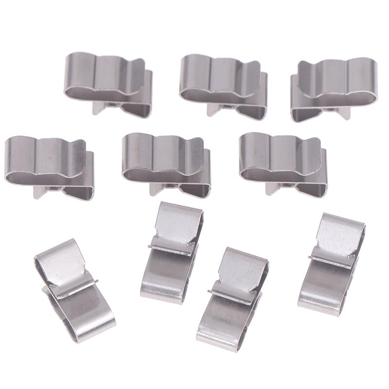 Fotovoltaik Sistemde PV Güneş Kablosu Tel Kurulumu İçin 10 Adet 304 Paslanmaz Çelik Güneş PV Kablo Klipsi/Kelepçe