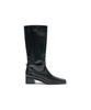 Partimento Women Slim Square Toe Midi Boots_Black