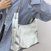 Chain Underarm Bag Women's Bag New Silver Soft Leather Commuting Bag One-shoulder Tote Bag Large Capacity Women's Bag