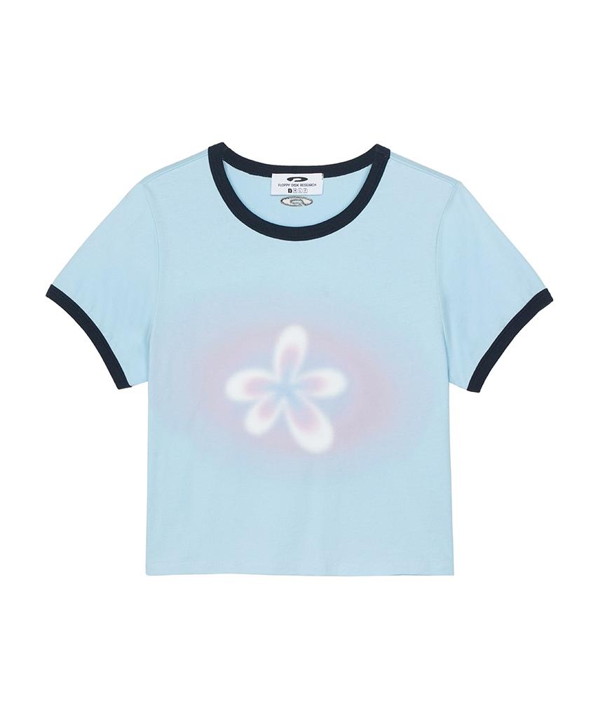 FDR Gradation Bloom Ringer Tee Sky Blue