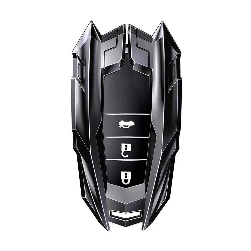 WSR4 Car Key Case Cover for Toyota RAV4 HARRIER Hilux Fortuner Land Cruiser Crown Highland Prado Yaris Cross Aygo X 2022
