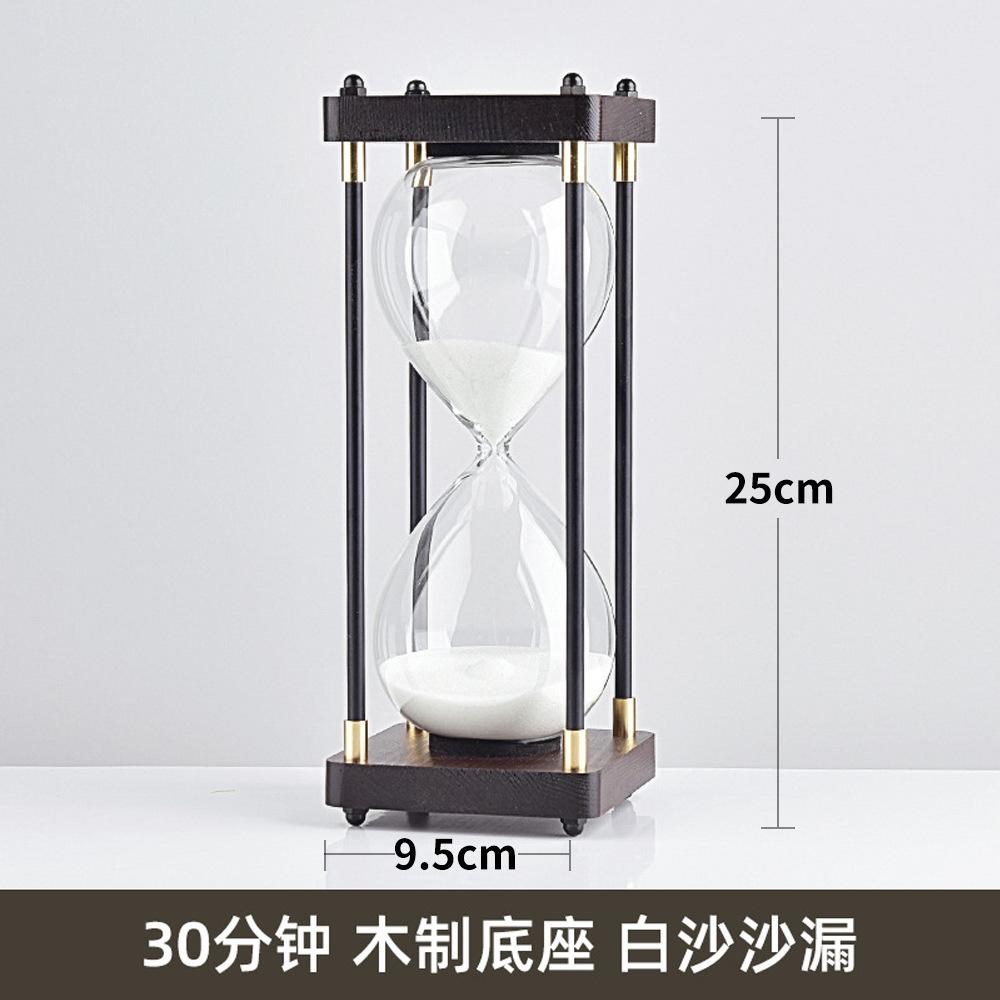 Glass Hourglass Timer 15 30 60 Minutes Kids Anti Fall Creative Retro Sand Timer Decor