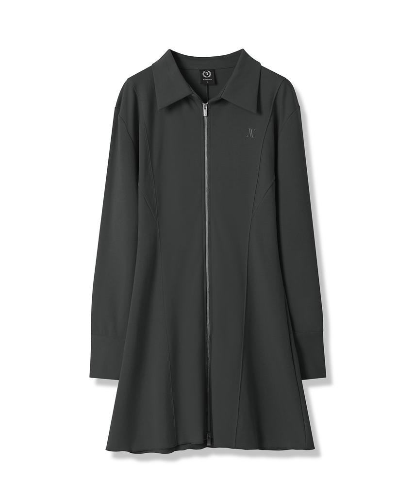 Urban Dress Sopy Collar Long-Sleeve Dress - 4Col