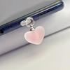 Candy Color Love Heart Shaped Phone Dust Plug Phone For Type-C Phone Accessories Heart Shaped Phone Dust Plug Pendant