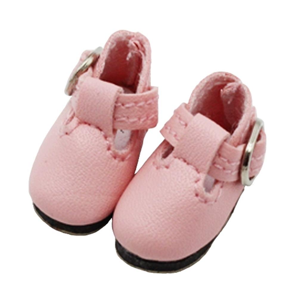 2.8cm * 1.2cm Doll Princess Shoes PU Leather Doll Sandals Lovely Mini Doll Boots  Doll Accessories