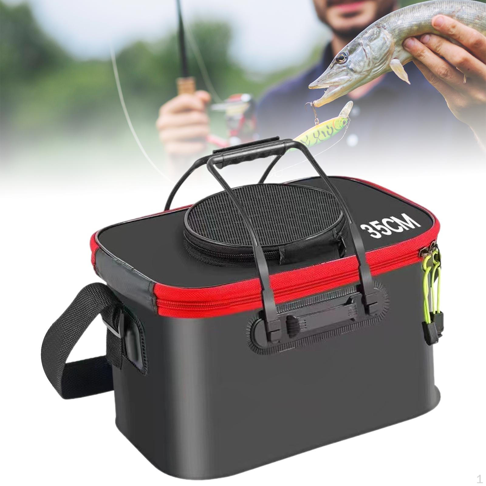 

Складное рыболовное ведро EVA Fish Прочное складное многофункциональное с ручками на плечо чёрный