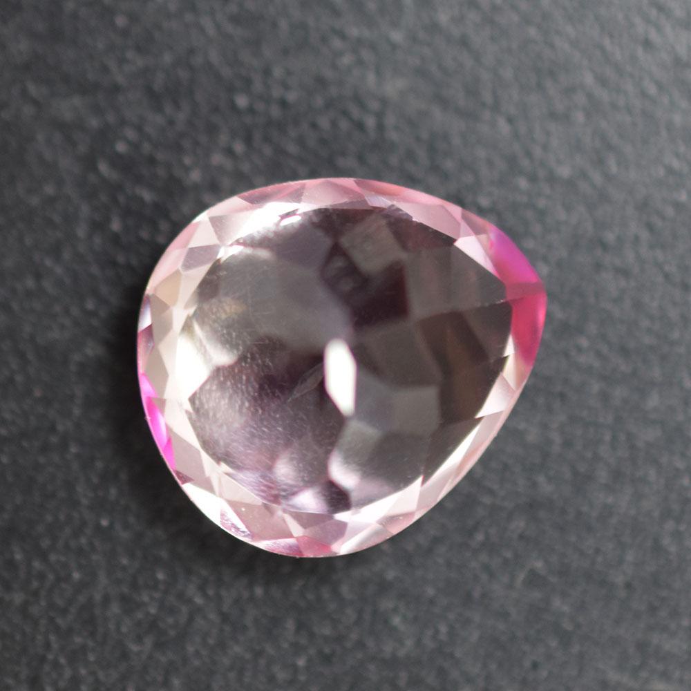 7.50 Ct Padparadscha Sapphire Natural Pear Certified Beautiful Ceylon Gemstone