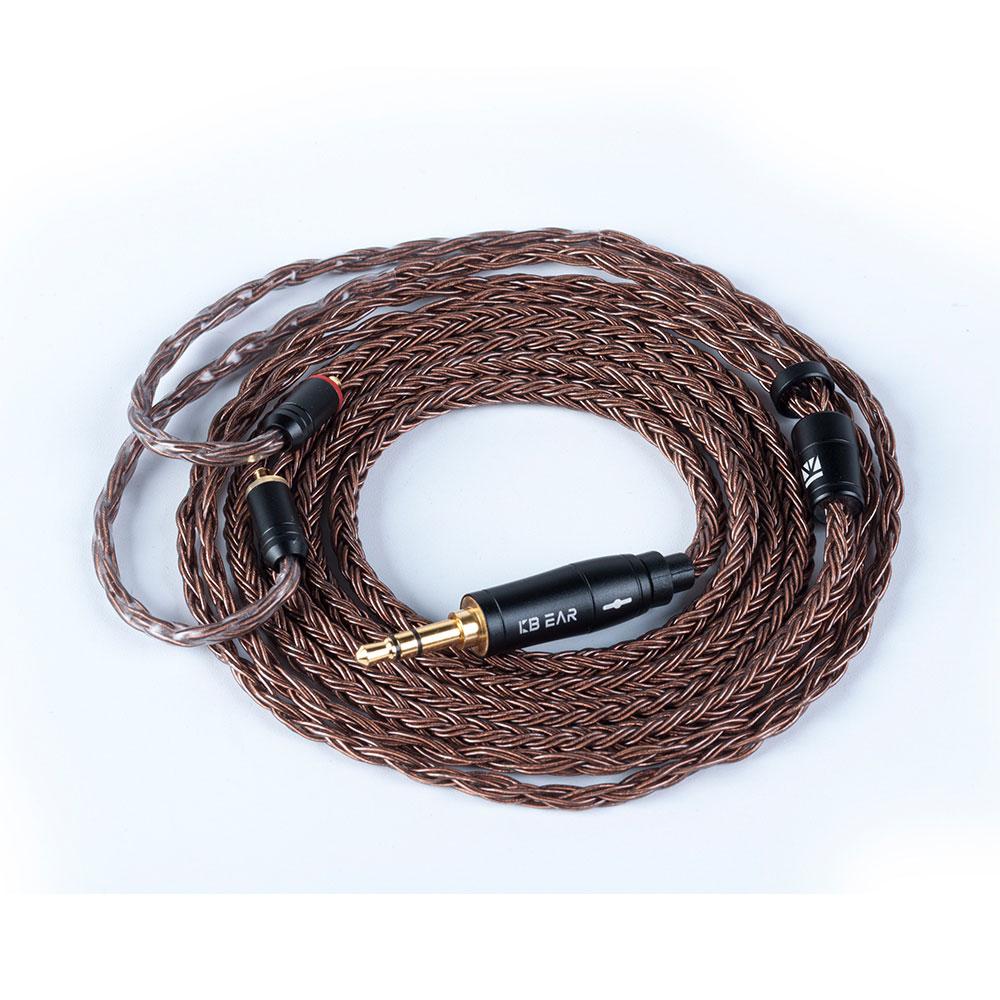 KBEAR 16 Core Upgraded Pure Copper Balanced Cable 2.5/3.5/4.4MM with MMCX/2PIN/QDC for BLON BL-01 BL-03 KBEAR KS2 KZ ZSX ASX EDX