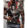 Japanese Samurai 3D Print T-Shirts Men Women Summer Casual Short Sleeve T Shirt Tops Streetwear Harajuku Tees Men's Clothing