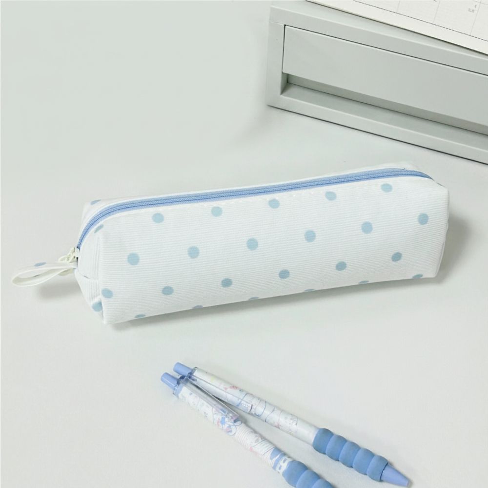 Stippen Pennen Etui Crème Kleur Schrijfwaren Etui INS Schrijfwaren Organizer Terug naar School Cadeau