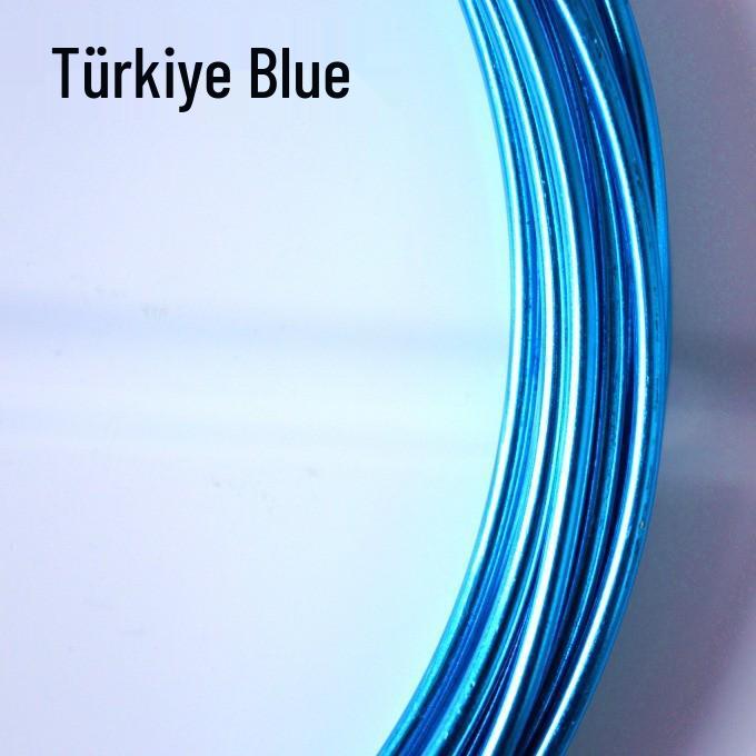 Colored 3.0mm x 5m Anodized Aluminum Wire for Handmade Bicycle Weaving and DIY Modeling