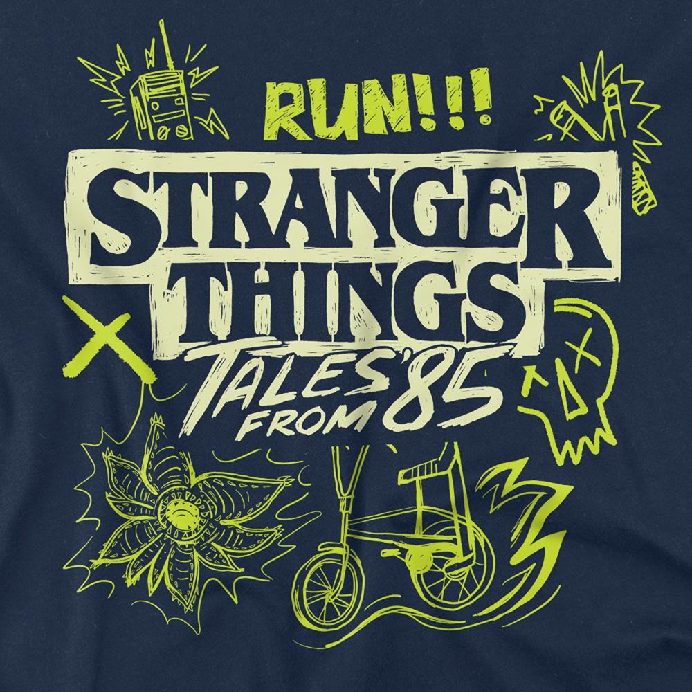 Stranger Things: Tales from ´85 Unisex Adult Graffiti Glow T-Shirt