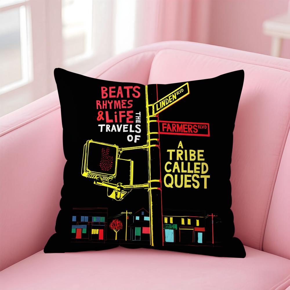 Band A Tribe Called Quest Album Cushion Cover Pillow Case Soft Friendly Fabric Concealed Zipper