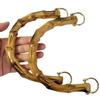 1-2pcs 2025 New Women Bag D-type Bamboo Handle DIY Handmade Handbag Handles Bag Accessories Handle Replacement