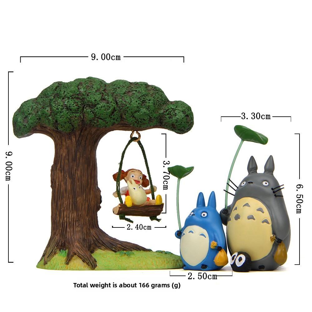 Mon Voisin Totoro Scène de Balançoire Mini Modèle avec Design Créatif Pour Collectionneurs Et Cadeaux