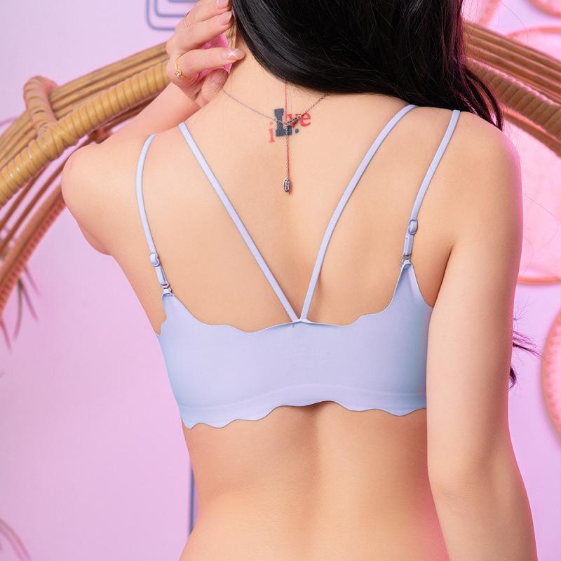 Seamless Push-Up Front-Closure Bra & Panty Set: Wire-Free, Anti-Sagging & Shaping for Smaller Chests