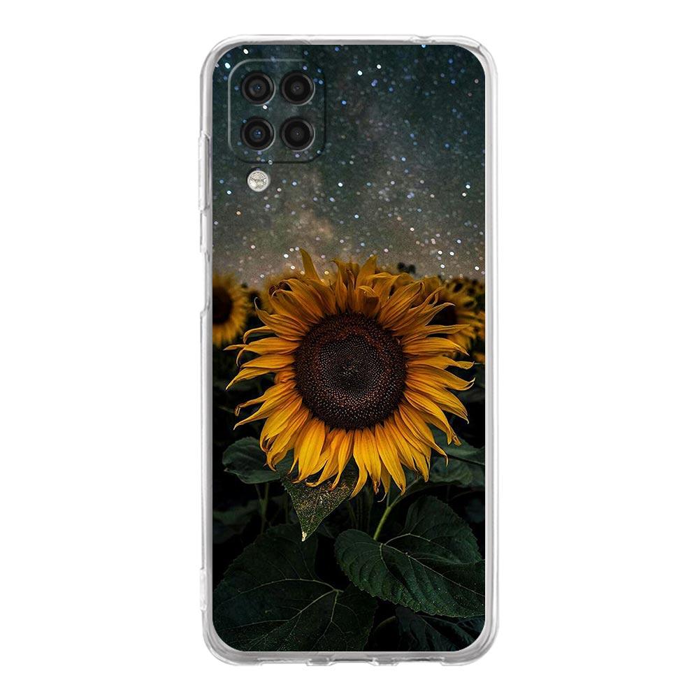 Pretty Sunflower Phone Case For Samsung Galaxy A51 A71 A21S A12 A11 A31 A41 A03S A13 A33 A73 A53 A52 A32 5G A23 Soft Clear Cover