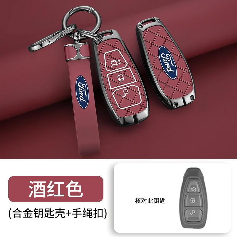 Autoaufkleber Ford Auto Smart Fernbedienung Schlüsselhülle Abdeckung Schale Halter für Ford Focus 3 4 ST Fiesta Fusion Kuga Ecosport C-Max S-Max Gala