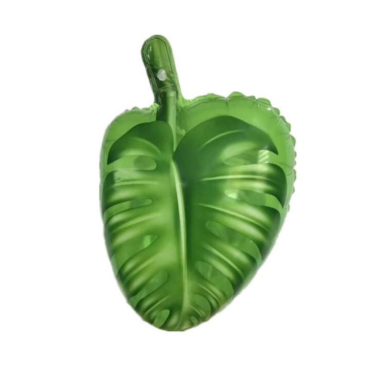 18" Round Aluminum Hawaiian Flamingo Ball with Wine Glass and Leaf.