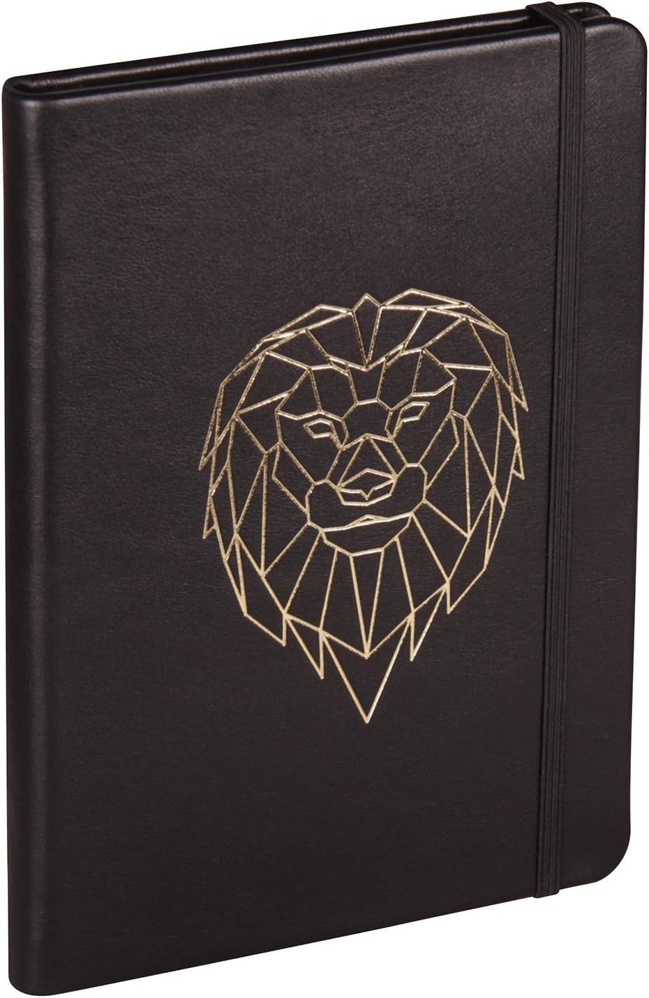 

Clairefontaine Hardcover Notebook, A5, Horizontal Ruled, 144 Pages, Genuine Leather, Kraft Box, Black Forest Lion Design, cf400129