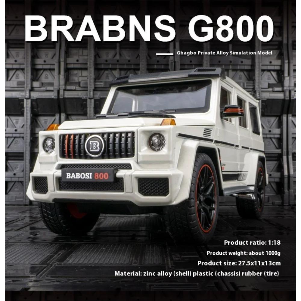 1/18 Mercedes Benz G800 Ordinary Version Without Spray Alloy SUV Diecast Model Collection Ornament Fine Birthday Gift for Friend