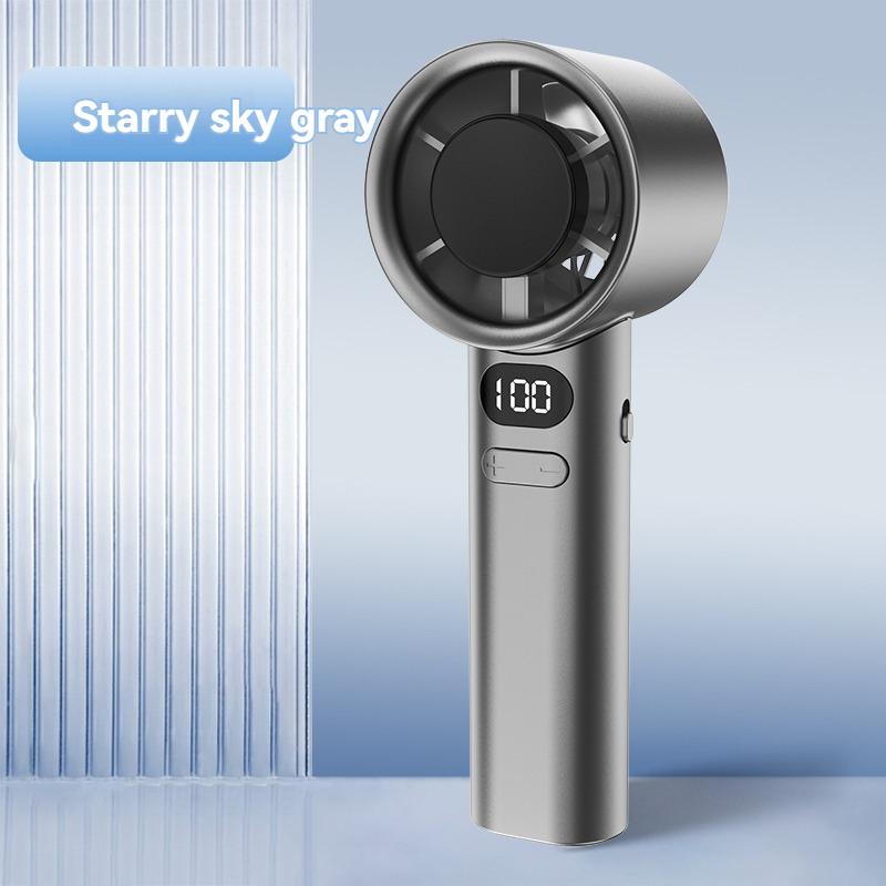 

120 gear handheld small fan desktop USB charging turbo fan student cute high-speed mini fan gift