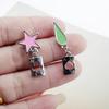 Hunter Anime Cosplay Poker Joker Ear Stud Earring for Hisoka Jewelry Accessories