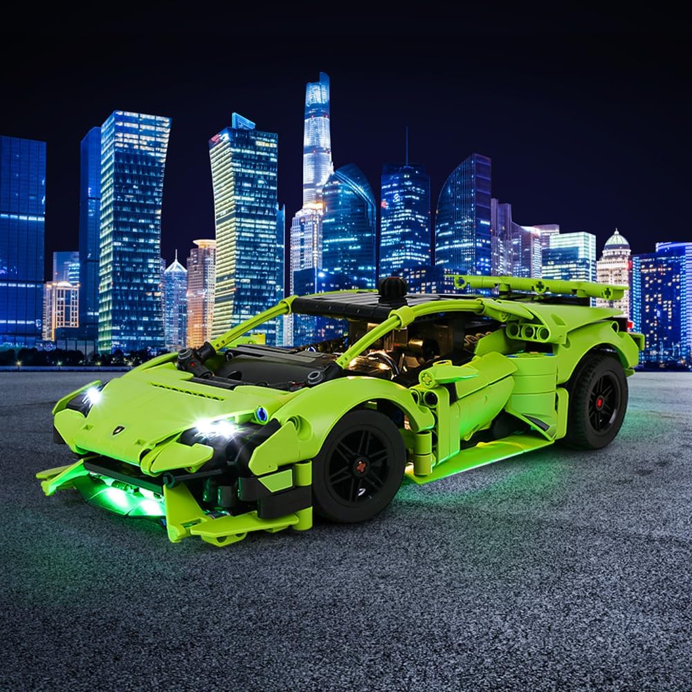 Kyglaring LED Lighting Kit for Lego Technic Lamborghini Huracán Tecnica 42161 (No Model) - Light Set Compatible with 42161 Advanced Sports Car Model
