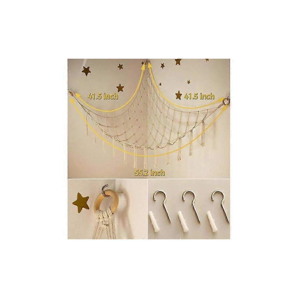 Plush toy hammock or mesh storage rack - Large plush toy hammock mesh, suitable for plush toy corners.