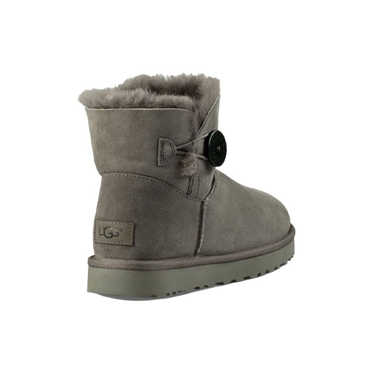 UGG Mini Bailey Button II Grå (Kvinner) Damesneakers 1016422-GRÅ