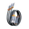 3 In 1 1.2M/1.6M Charging Cable 100W 6A Fast Charger Cable Multi Charging Cord USB Cord Connectors For Cell Phones Tablets Laptop
