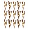 15pcs Professional Toothless Alligator Clip Metal Clamp with Microscopic Tip for DIY Soldering Helping Hands Device
