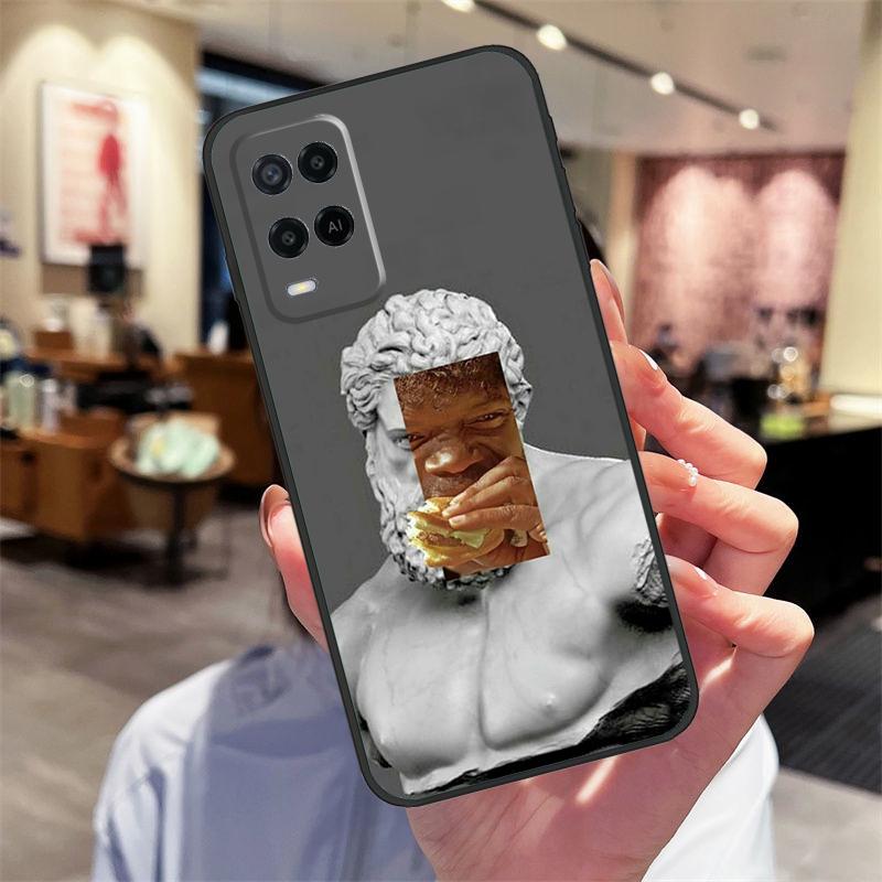 Famous Aesthetic Statue Case For Oppo A94 A54 A40 A60 A80 A98 A78 A18 A38 A58 A16 A76 A96 A17 A77 A74 A57S A15 Cover