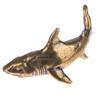 1 pz Ottone Squalo Animali Statuette Miniature Ornamento da Scrivania Decorazione per la Casa Artigianato Portachiavi Vintage Ciondolo Gioiello Regalo