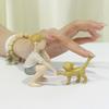 2Pcs/set Resin Crafts Boy Cat Figurines Hand-Painted Hand Carving Sculpture  Home Decor
