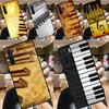 Piano Keys Vintage Music Notes For OPPO A79 A38 A58 A78 A98 A54 A74 A94 A16 A76 A96 A5 A9 A52 A72 A15 A17 A57 A53S Case