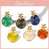 Stylish American European Metal Flower Earrings For Women Colors Multiple