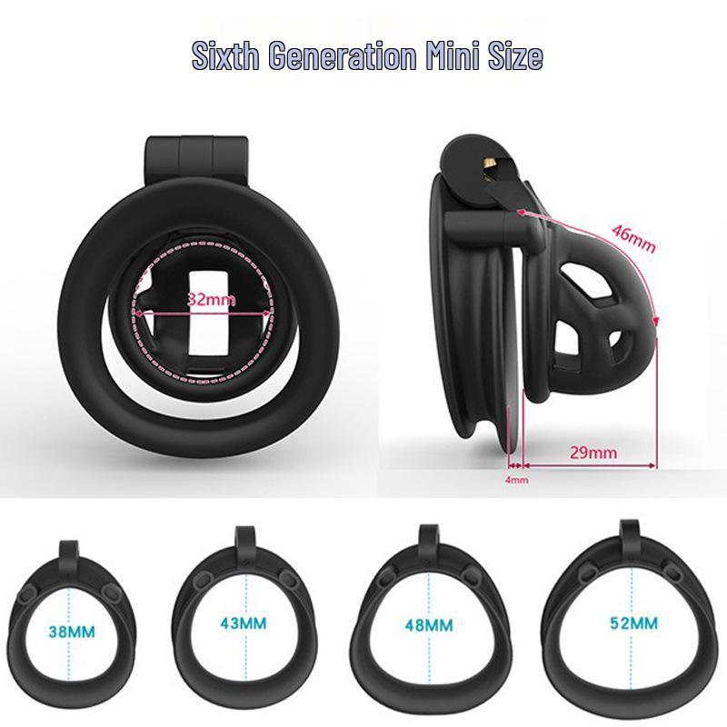 Abstinence Mini Cobra Chastity Lock: Ultra-Small Anti-Masturbation Purity Device for Men.