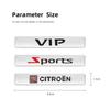 PHVY3 VIP Sport Emblem Car Badge 3D Metal Sticker Accessories For Citroen C1 DS3 C2 C3 Vts C4 Saxo C4L C5 C6 C8 Xsara C3-XR Picasso