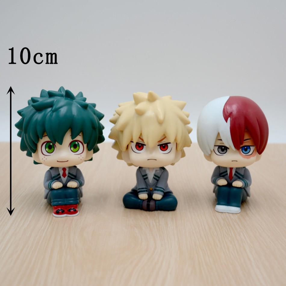 10cm boku no hero academy anime figurka midoriya izuku akční figurka bakugo katsuki/todoroki so figurka pvc sběratelské hračky