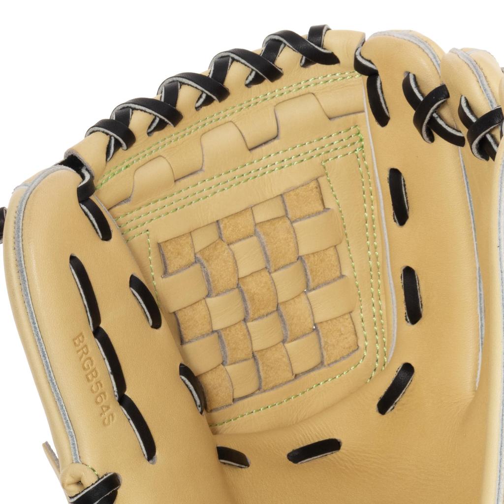 ZETT Pro Status SE E1 Type Soft Baseball Glove for Second and Pastel Brown x Size 4 Shortstop, Right-Handed Throw, Black, (BRGB564S)