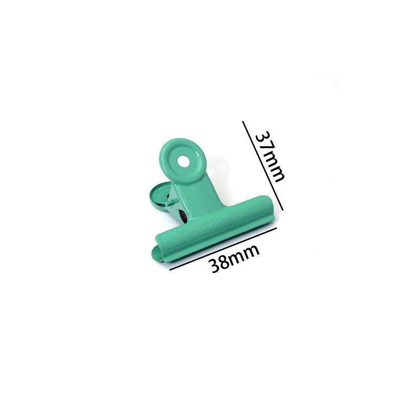 Mint Green Metal Round Clip 38mm: Snack, Document, Receipt, and Test Paper Sealing Clip Round Mint Green (38mm) мятный зеленый
