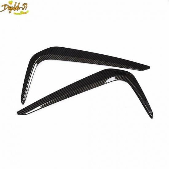 For BMW 5 Series Sport G30 2017- ABS Carbon Fiber Front Fog Lamp Light Cover