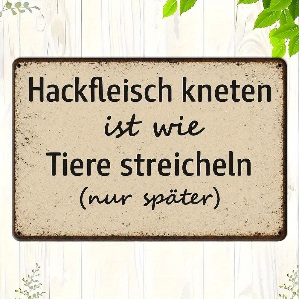 

Beautiful Minced Meat... German metal sign, 20x30cm retro decor. чистый