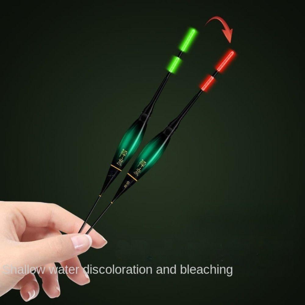 New Indicator Fishing Lure Slip Drift Tube 3 Light Bobbers Buoy Strike Bite Hook Color Change Floats Long Tail